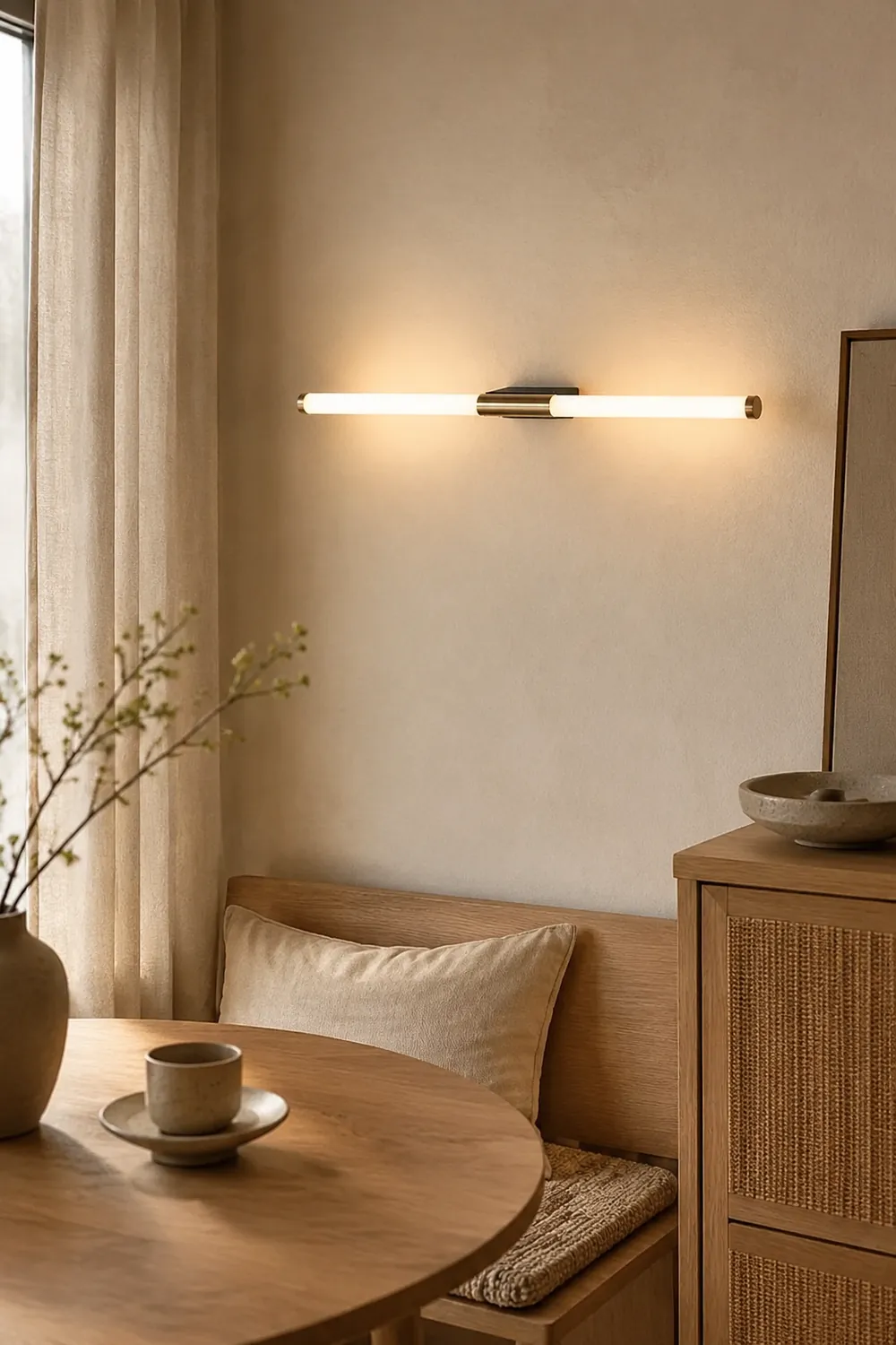 Einfache moderne LED-Streifen-Wandleuchte für Schlafzimmer - Lumpaz