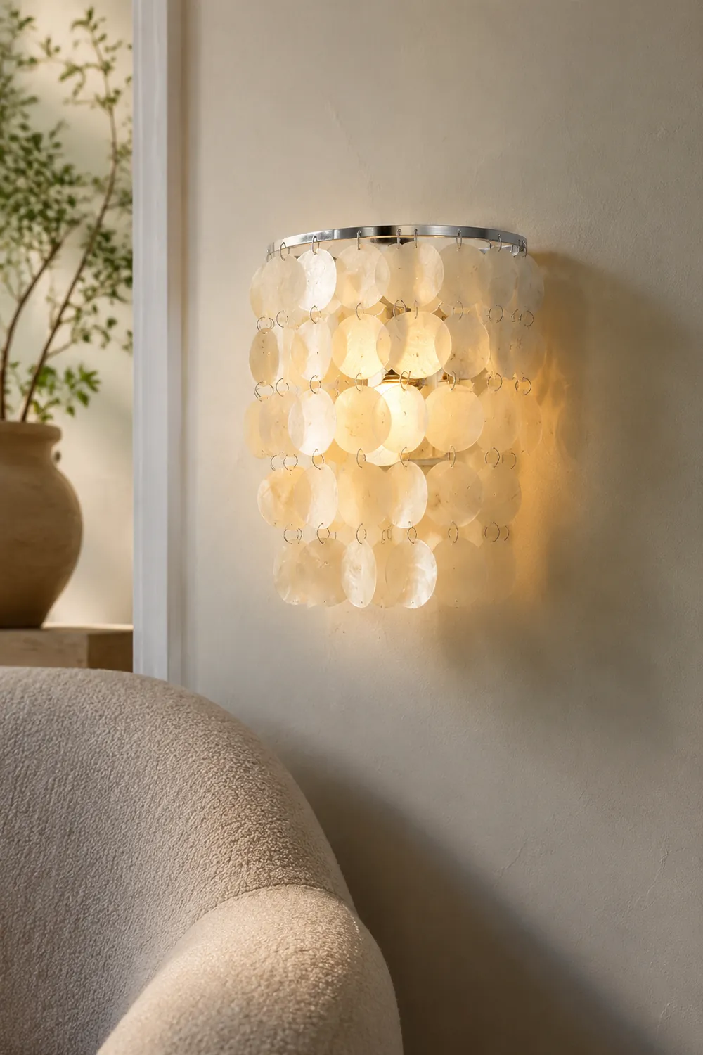 Nordic Modern Minimalist Shell Aisle Wall Lamp - Lumpaz