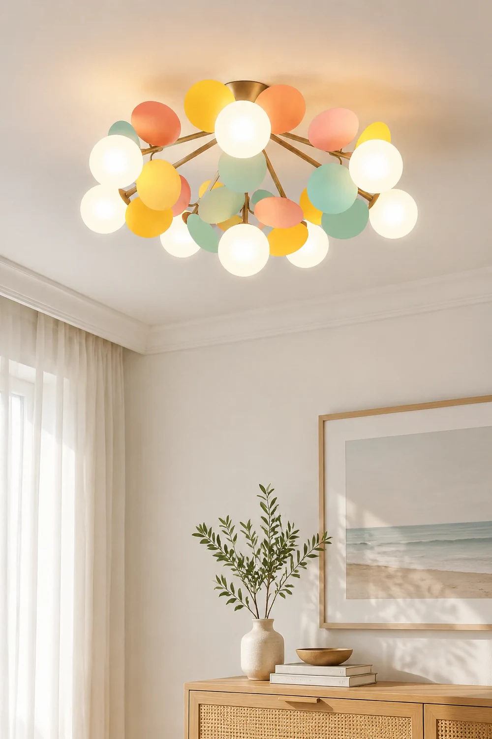 Jevon Romantische Bunte Deckenlampe Deckenleuchte für Kinderzimmer - Lumpaz