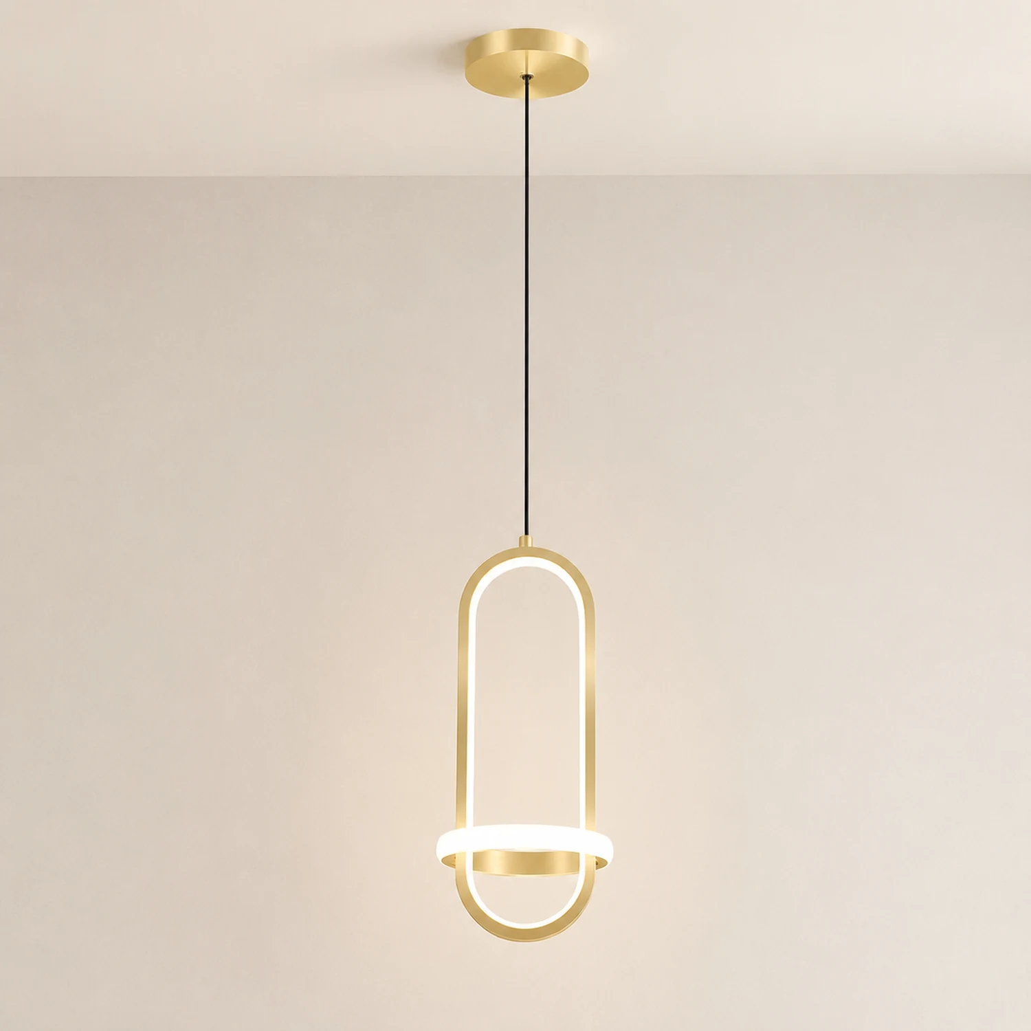 Moderne minimalistische Nachttisch-Kronleuchter-Pendelleuchte für Schlafzimmer - Lumpaz