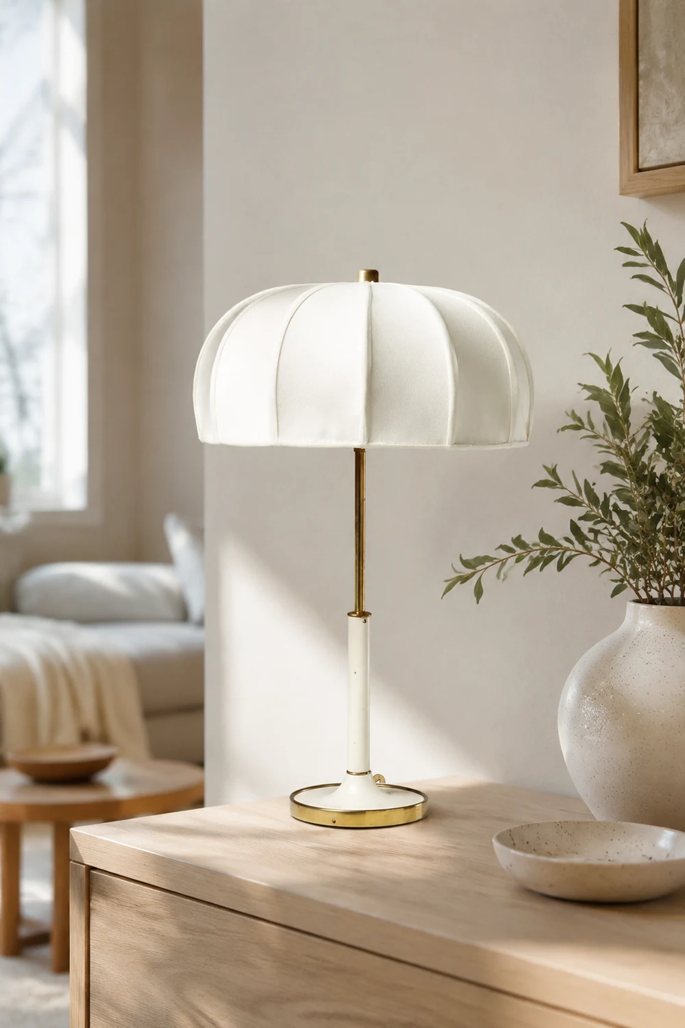 Fabric Table Lamp Decor E27 Bedside Table Light - Lumpaz