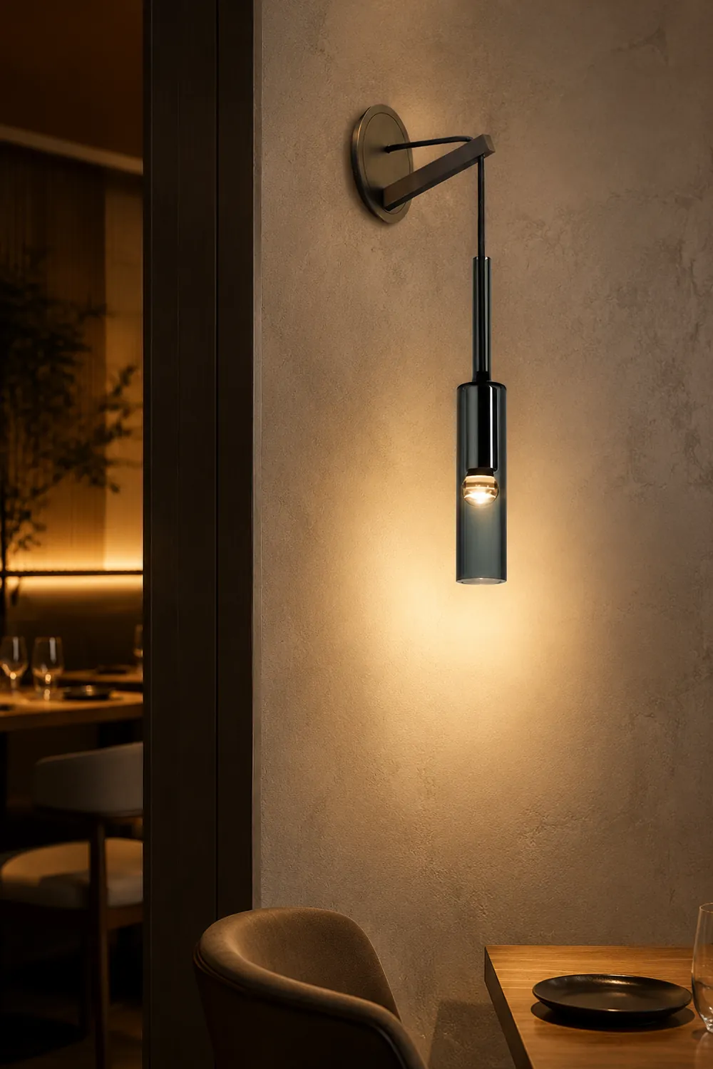 Nordic Creative Wine Bottle Wall Lamp For Living Room - Lumpaz