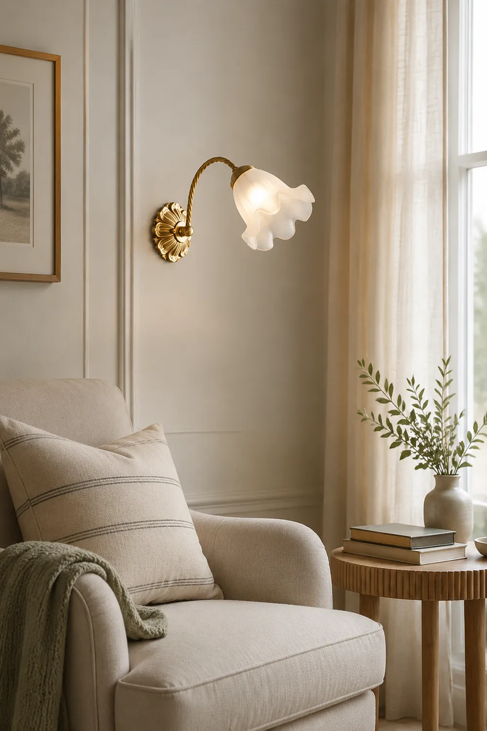 French Living Room Retro Glass Wall Lights - Lumpaz