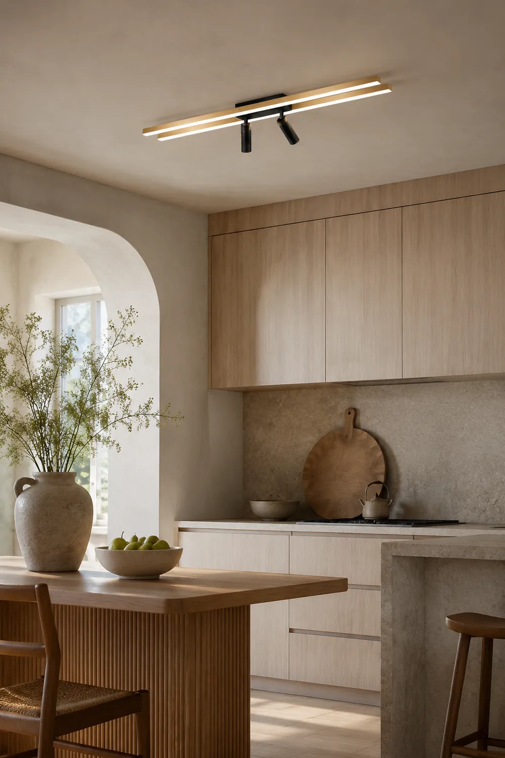 Haney Moderne LED Deckenleuchte mit Strahler für Korridor, Wohnzimmer - Lumpaz