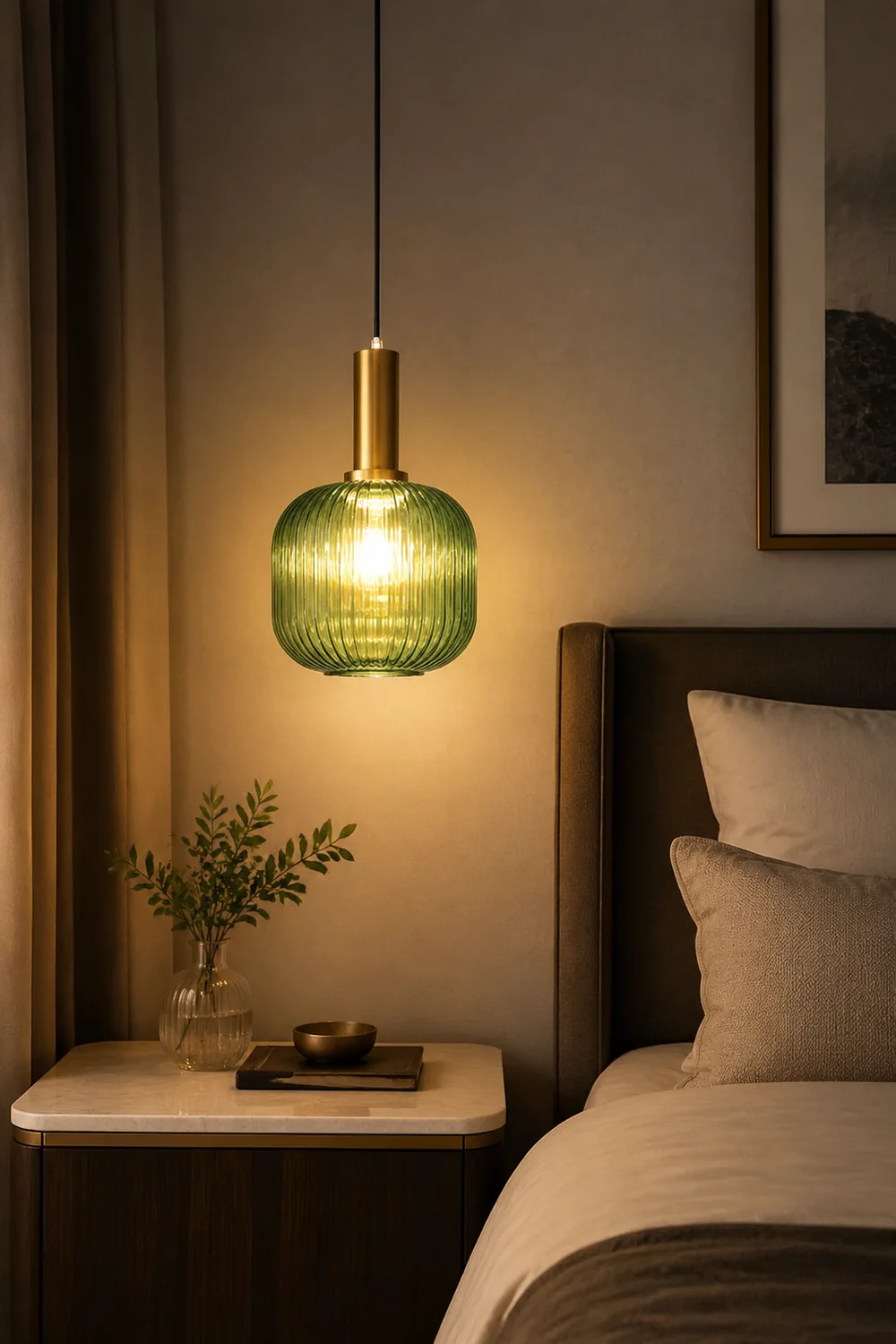 Hailie Pendelleuchte aus Glas für Wohnzimmer, Esszimmer - Lumpaz