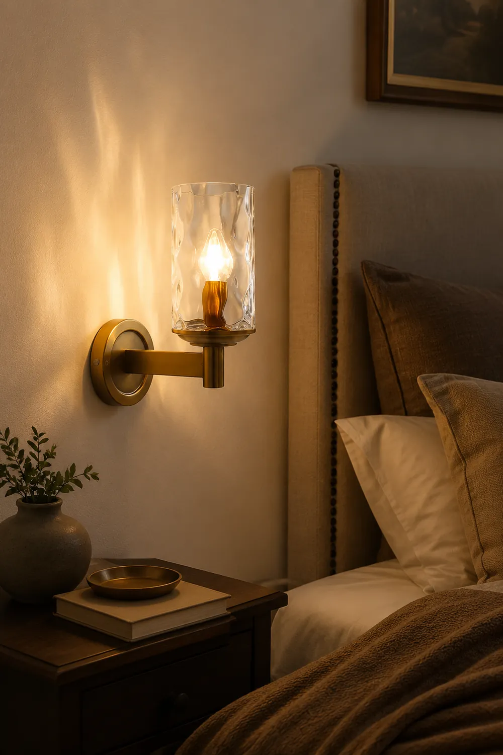 Vintage Iron Armed Wall Lamp - Lumpaz