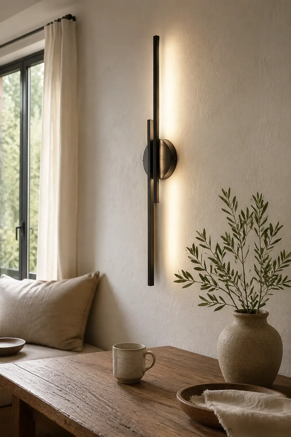 Moderne Minimalistische LED Eisen Wandleuchte für Schlafzimmer - Lumpaz