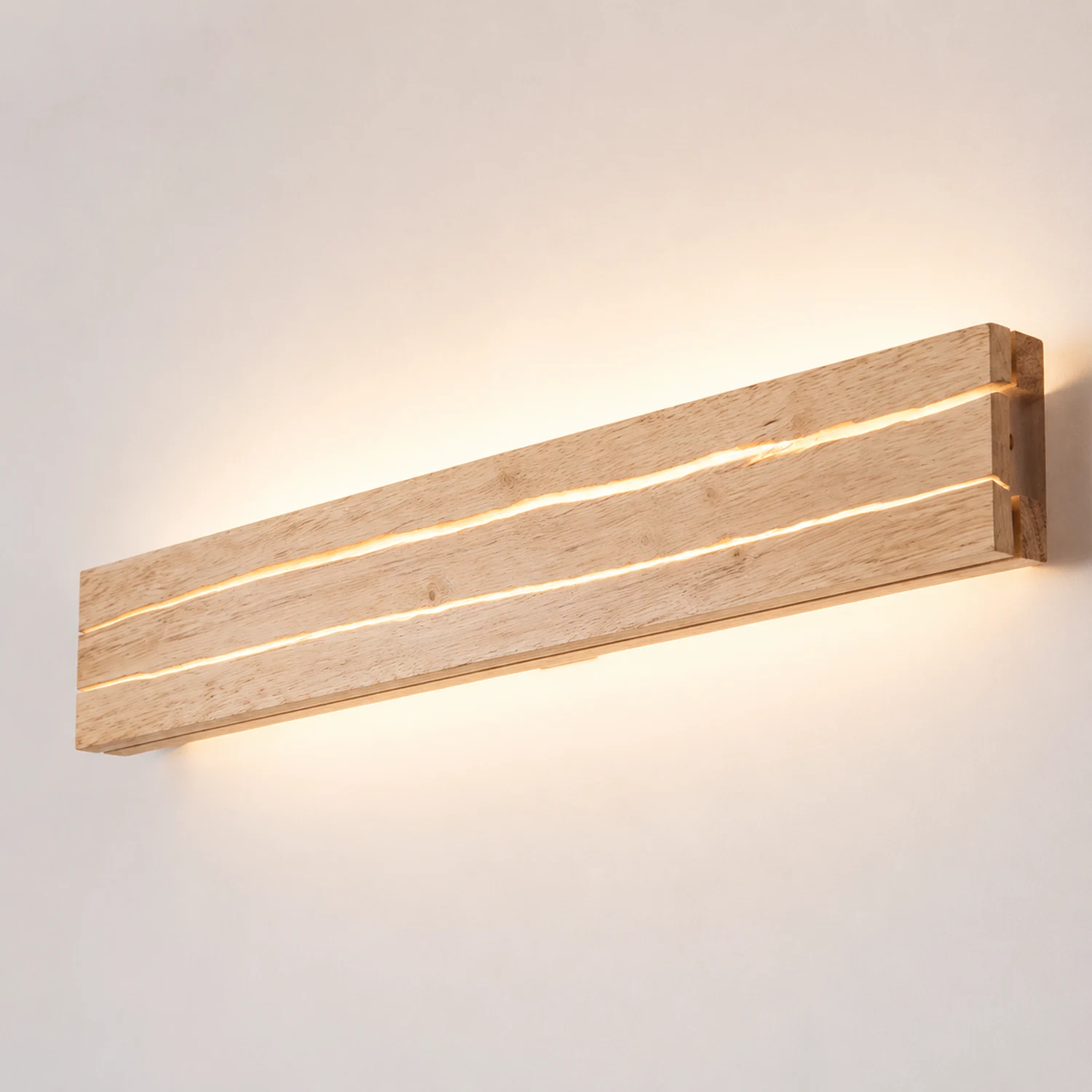 Modern Decor Wood Crack Wall Sconces - Lumpaz