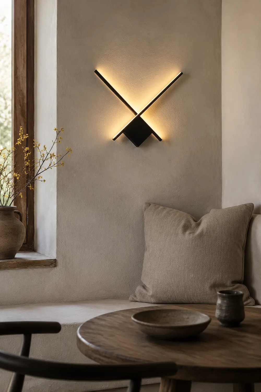 Kreative moderne Eisen-LED-Wandleuchte Wandleuchte für Schlafzimmer, Wohnzimmer - Lumpaz