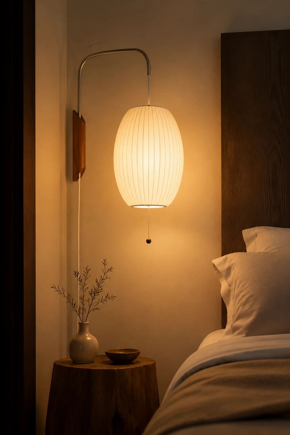 Wabi-sabi Silk Wall Lamp - Lumpaz
