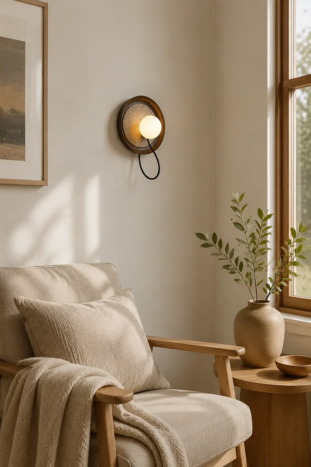 Modern Round Adjustable Wall Scones - Lumpaz