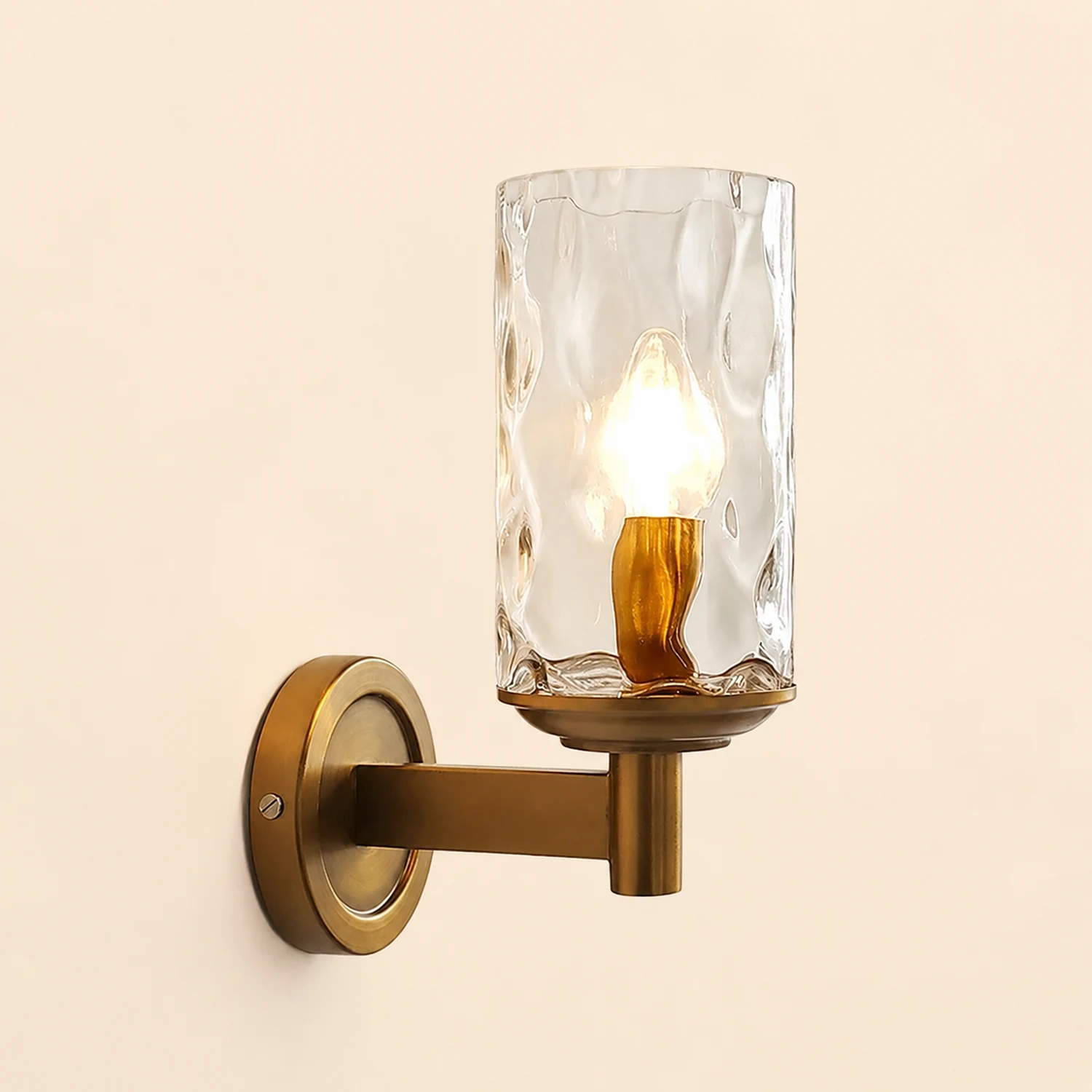 Vintage Iron Armed Wall Lamp - Lumpaz