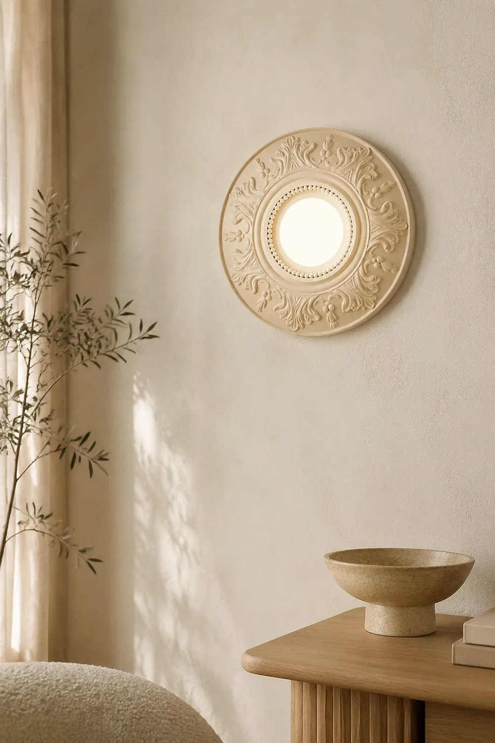 Cream Style Glass Milky Coffee Wall Light Fixtures - Lumpaz