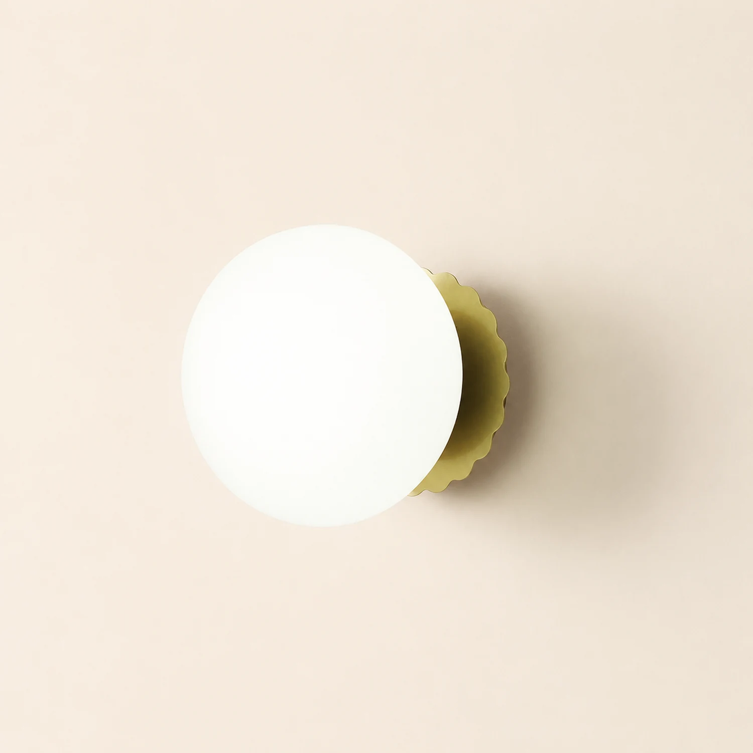 Vintage Glass Round Head Wall Sconce - Lumpaz