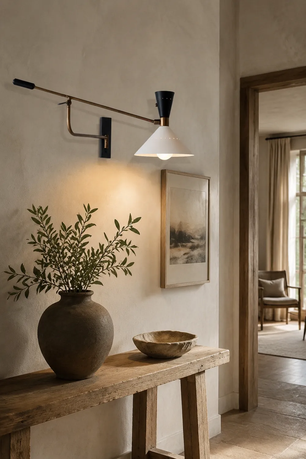 Modern Metal Cone Shade Wall Lamp - Lumpaz