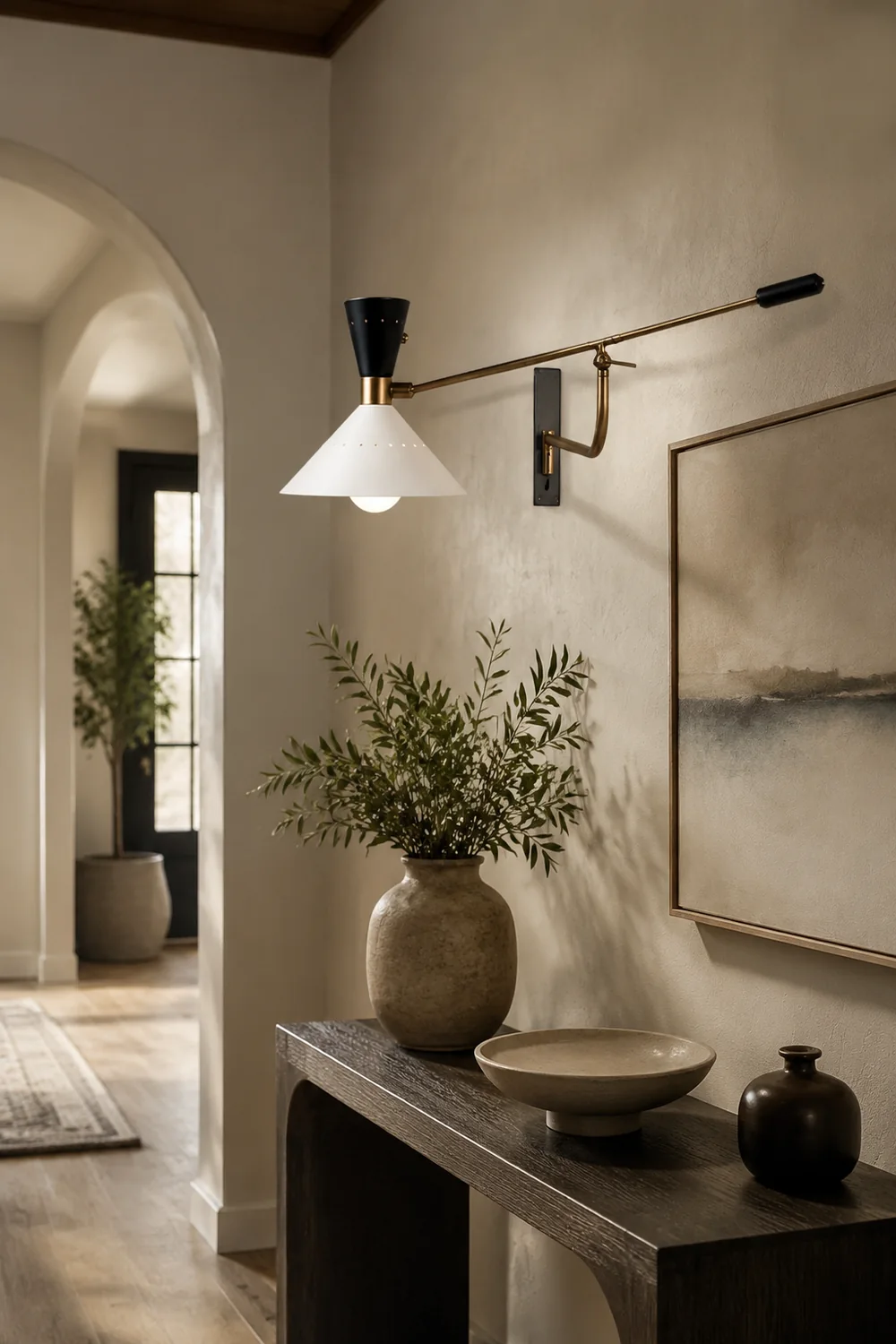 Modern Metal Cone Shade Wall Lamp - Lumpaz