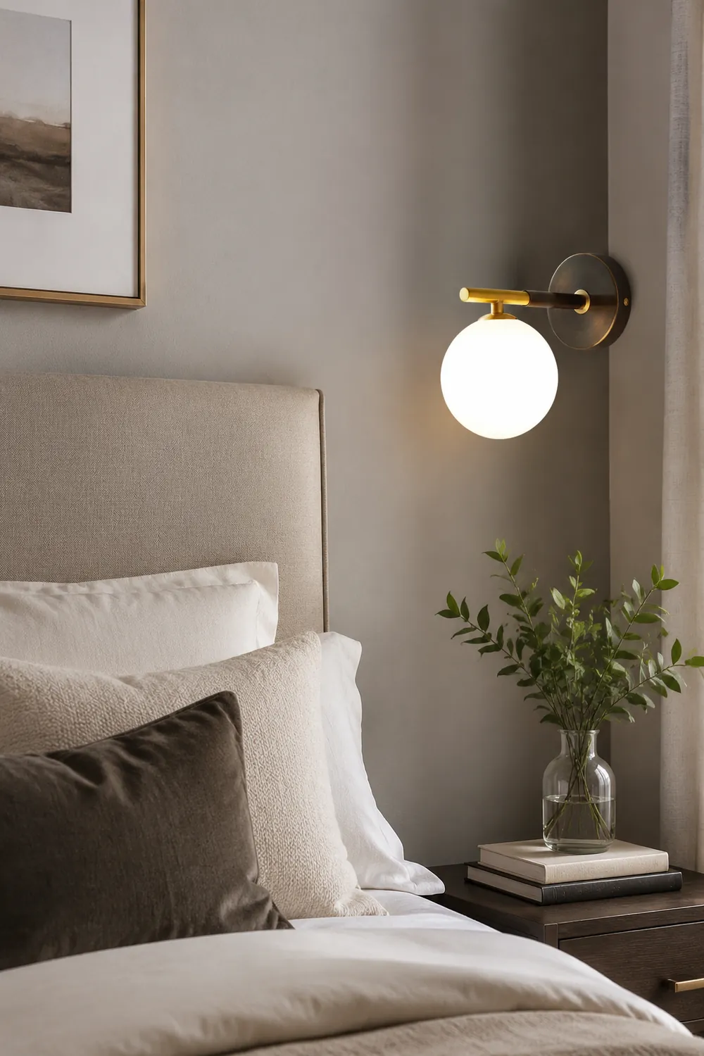 Luxury Copper Ball 1-Light Wall Sconce - Lumpaz