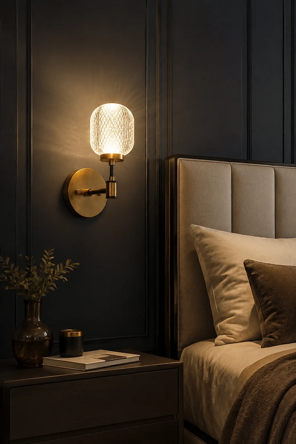 Antique Brass Gold Wall Light - Lumpaz