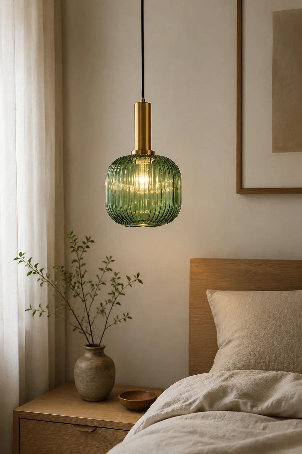 Hailie Pendelleuchte aus Glas für Wohnzimmer, Esszimmer - Lumpaz