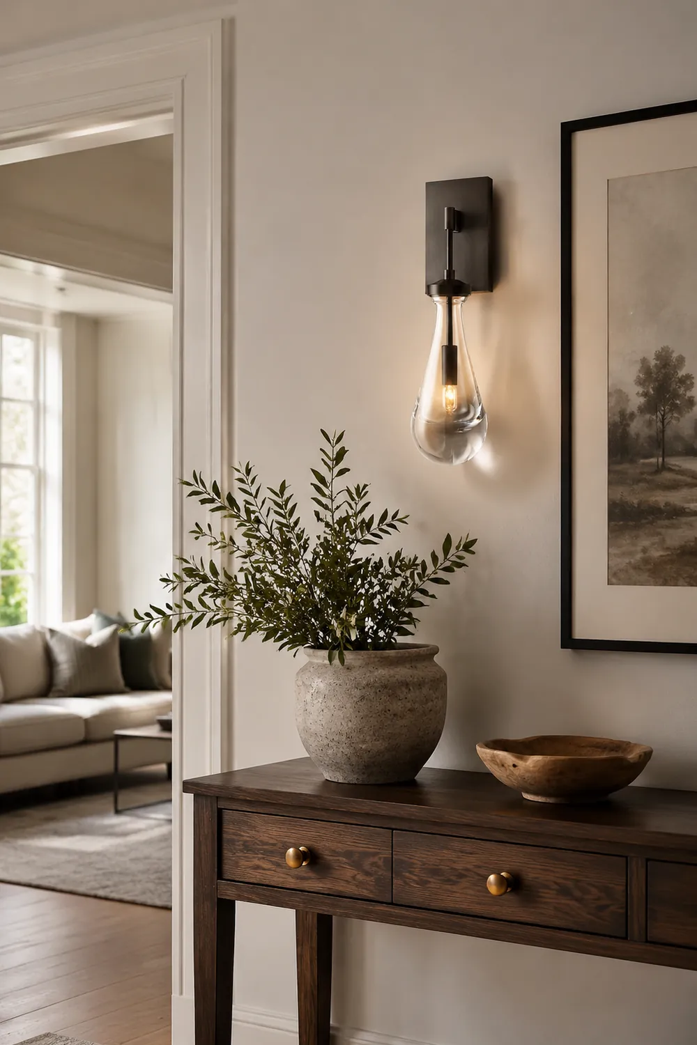 Art Creative Short Raindrop Wall Light For Dining Room - Lumpaz