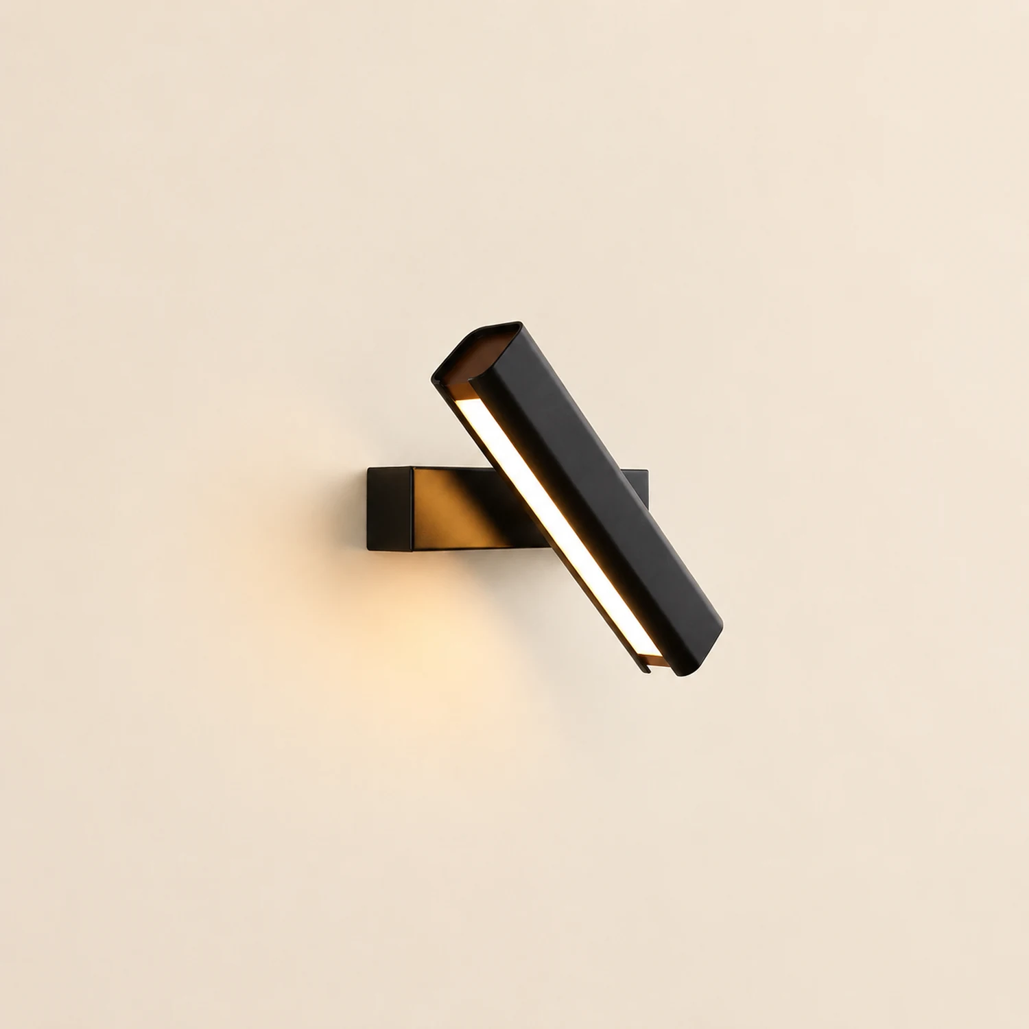 Minimalistische LED Wandleuchte aus Aluminium Drehbar für Schlafzimmer - Lumpaz