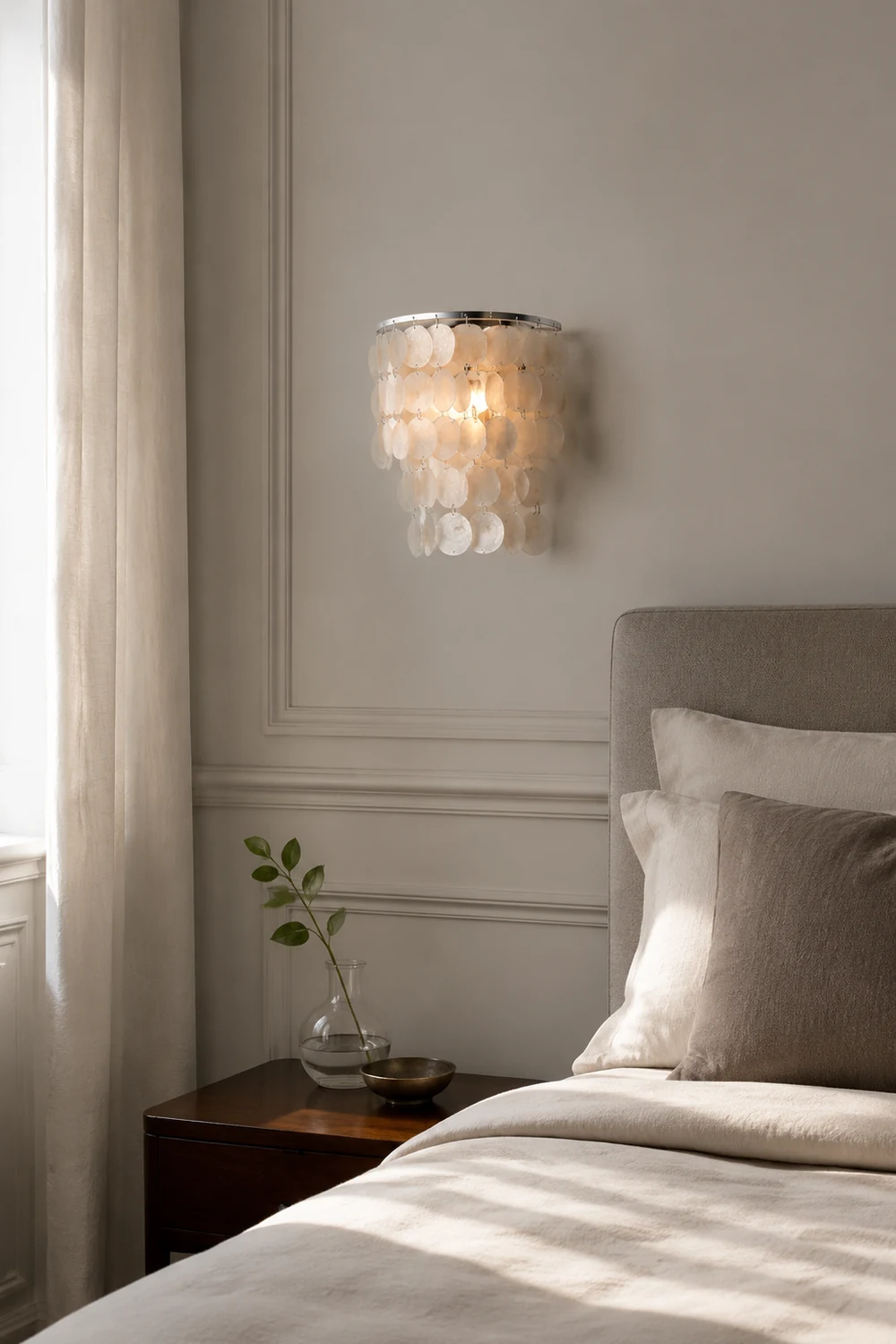 Nordic Modern Minimalist Shell Aisle Wall Lamp - Lumpaz