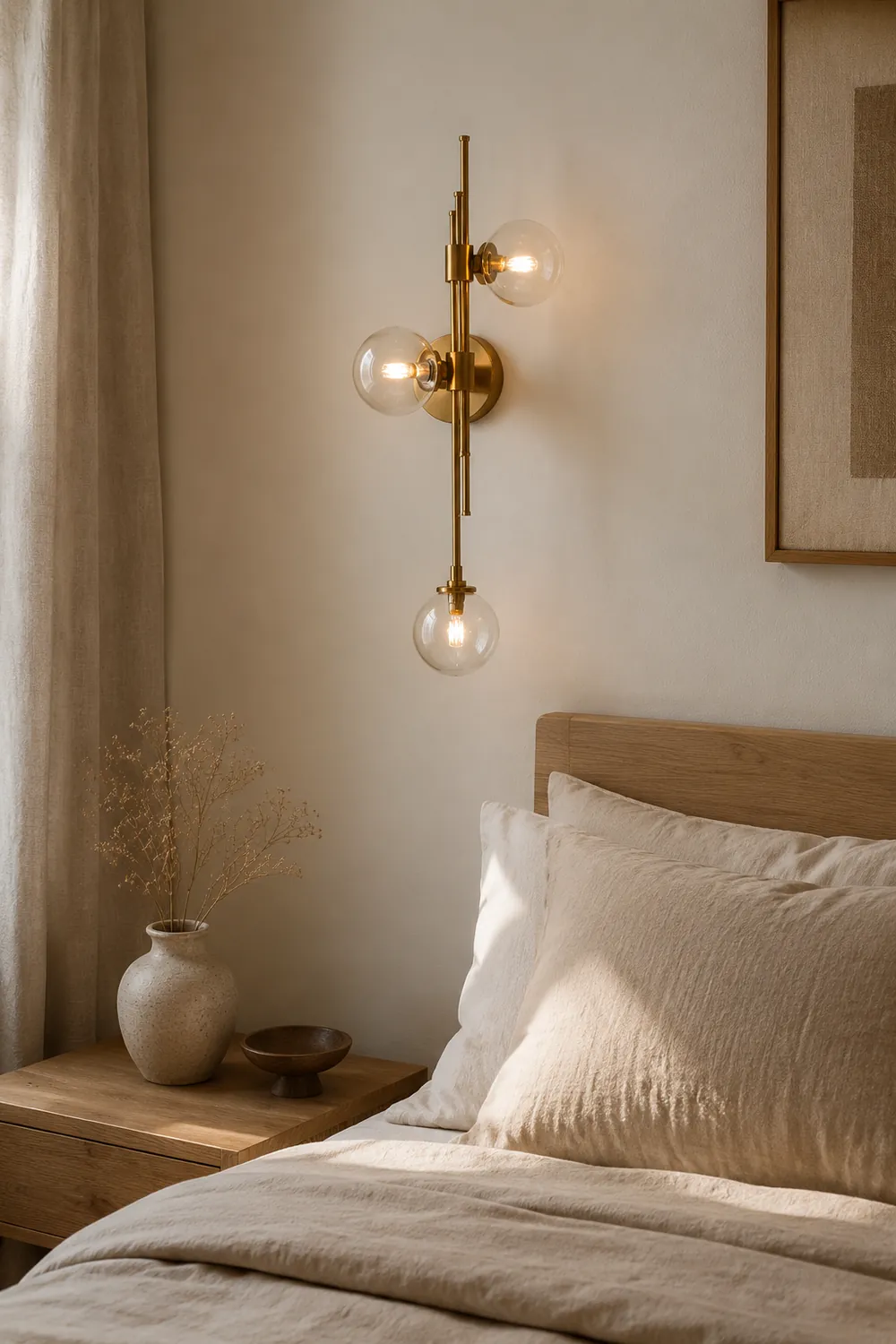 Vintage Ball 3 Heads Glass Wall Lamp - Lumpaz