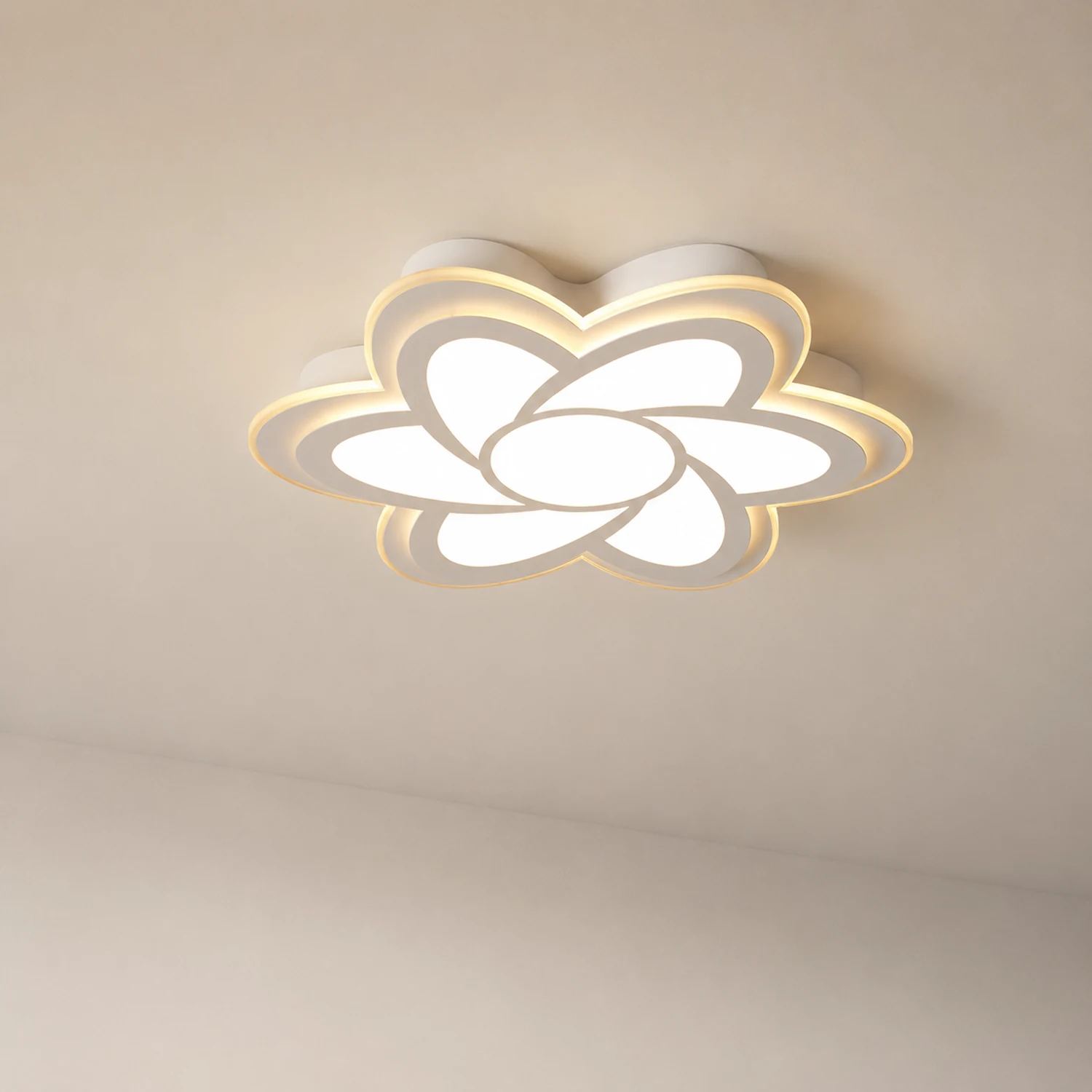 Hana Moderne Blumenförmige LED Deckenleuchte für Schlafzimmer, Wohnzimmer - Lumpaz