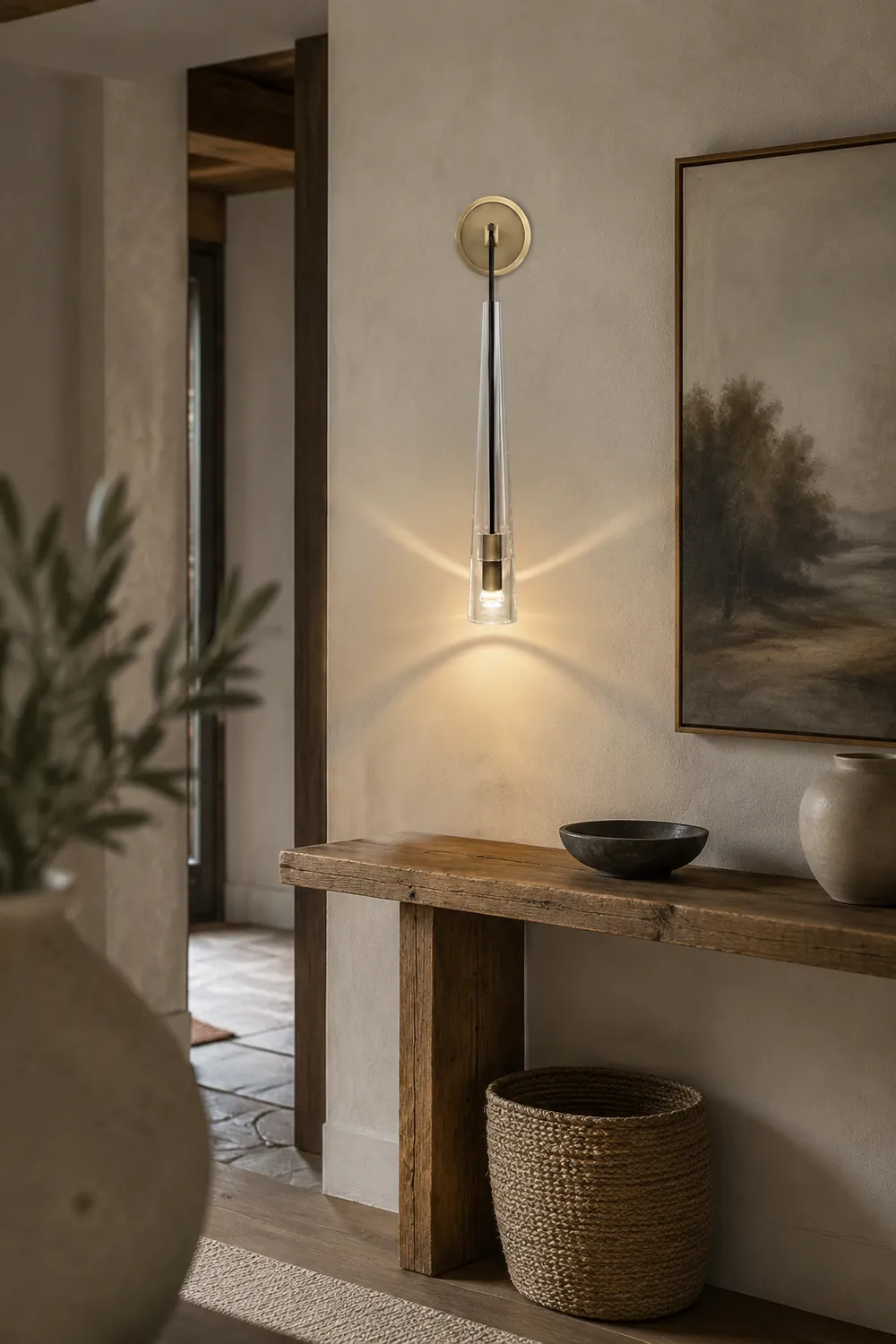 Modern Black Golden Hanging Suspended Wall Light - Lumpaz