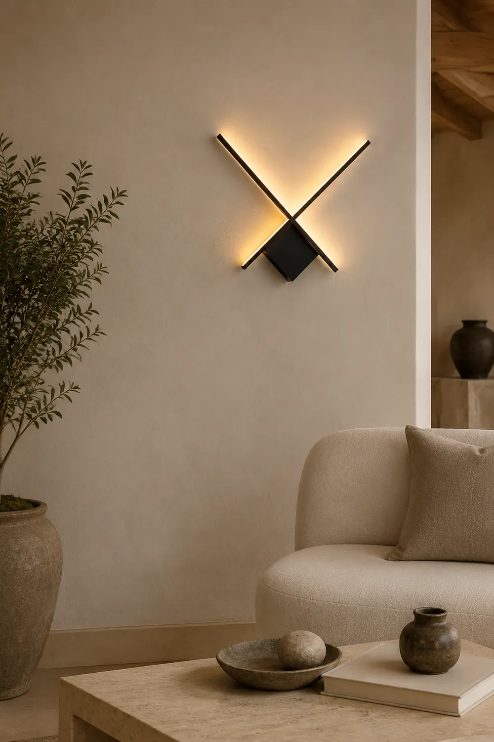 Kreative moderne Eisen-LED-Wandleuchte Wandleuchte für Schlafzimmer, Wohnzimmer - Lumpaz