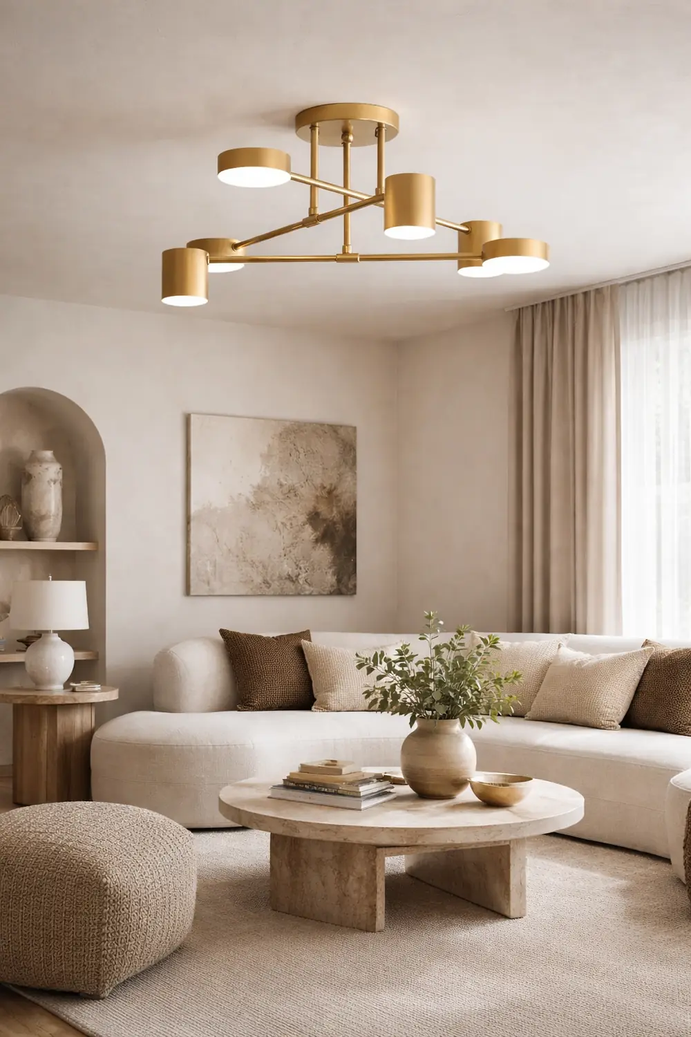 Moderne Kreis-Design Deckenleuchte aus Metall für Wohnzimmer, Schlafzimmer - Lumpaz