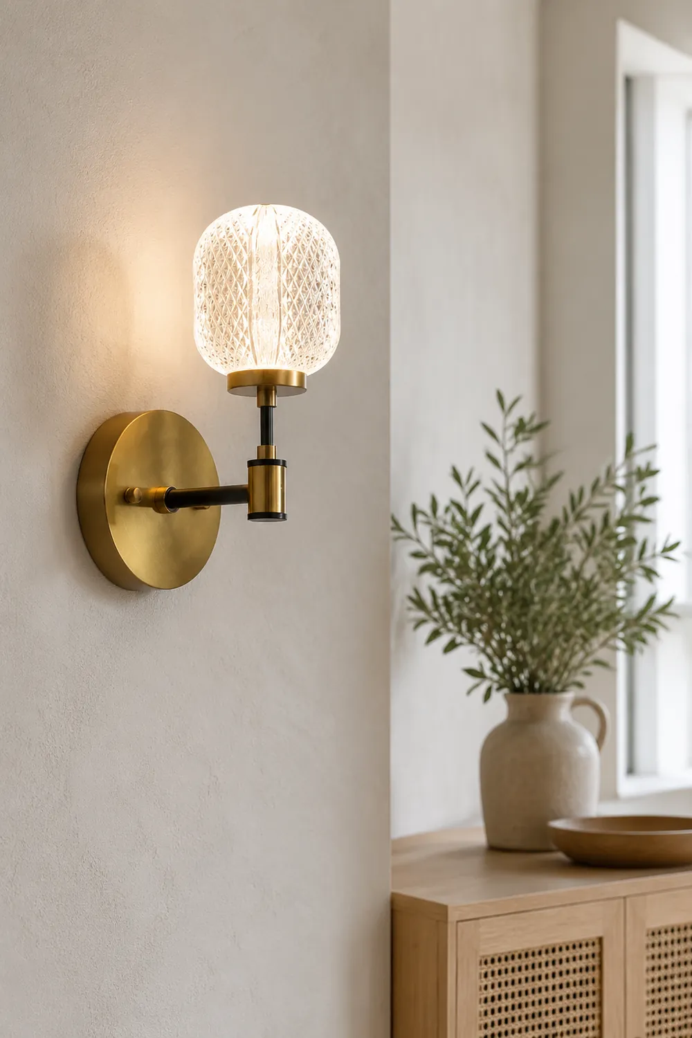 Antique Brass Gold Wall Light - Lumpaz