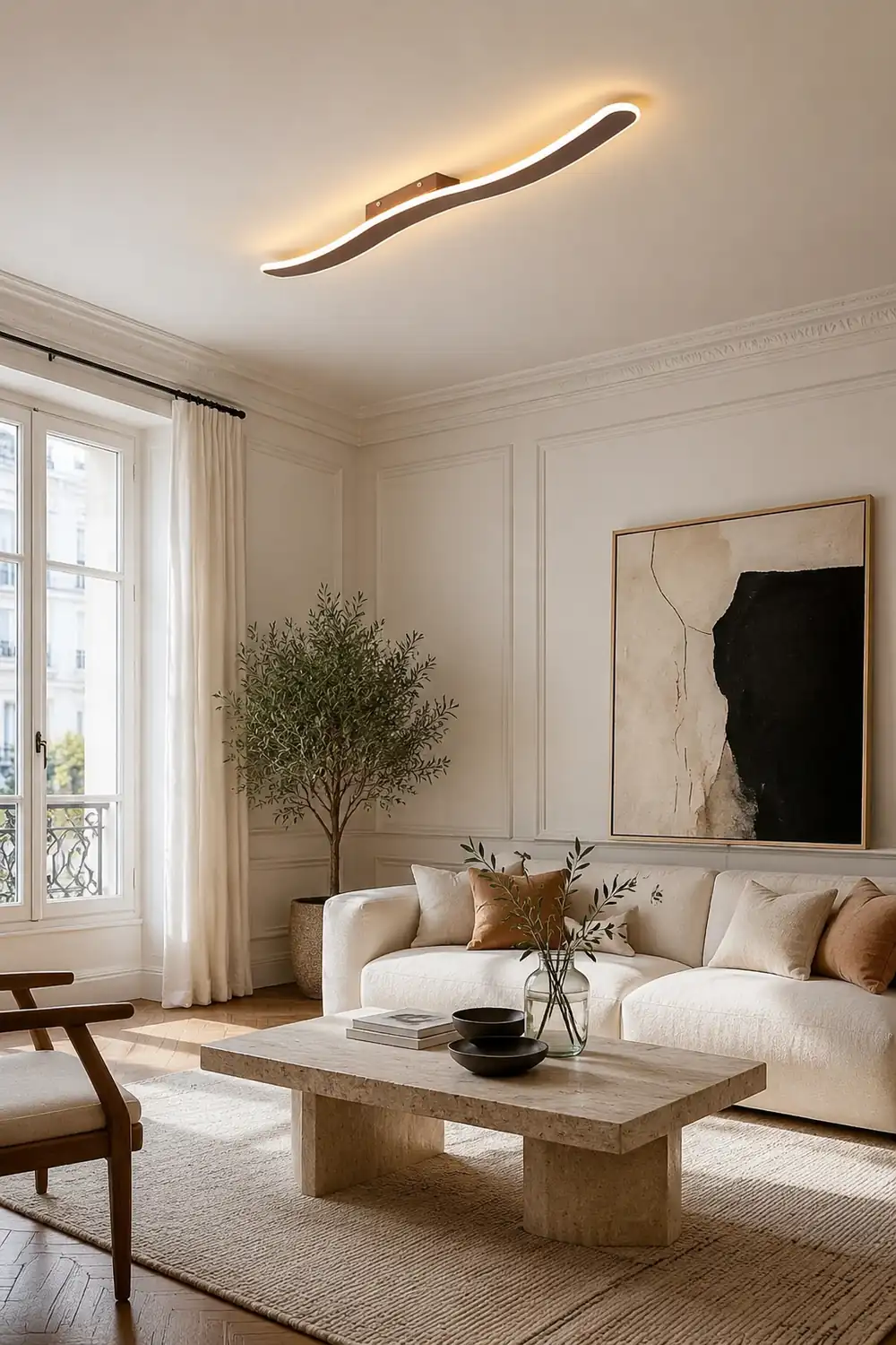 Leigh LED Deckenleuchte für Wohnzimmer, Korridor - Lumpaz