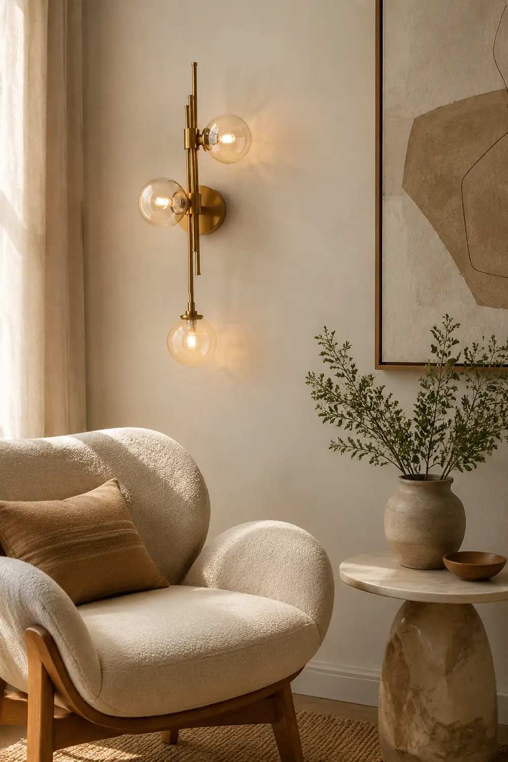 Vintage Ball 3 Heads Glass Wall Lamp - Lumpaz