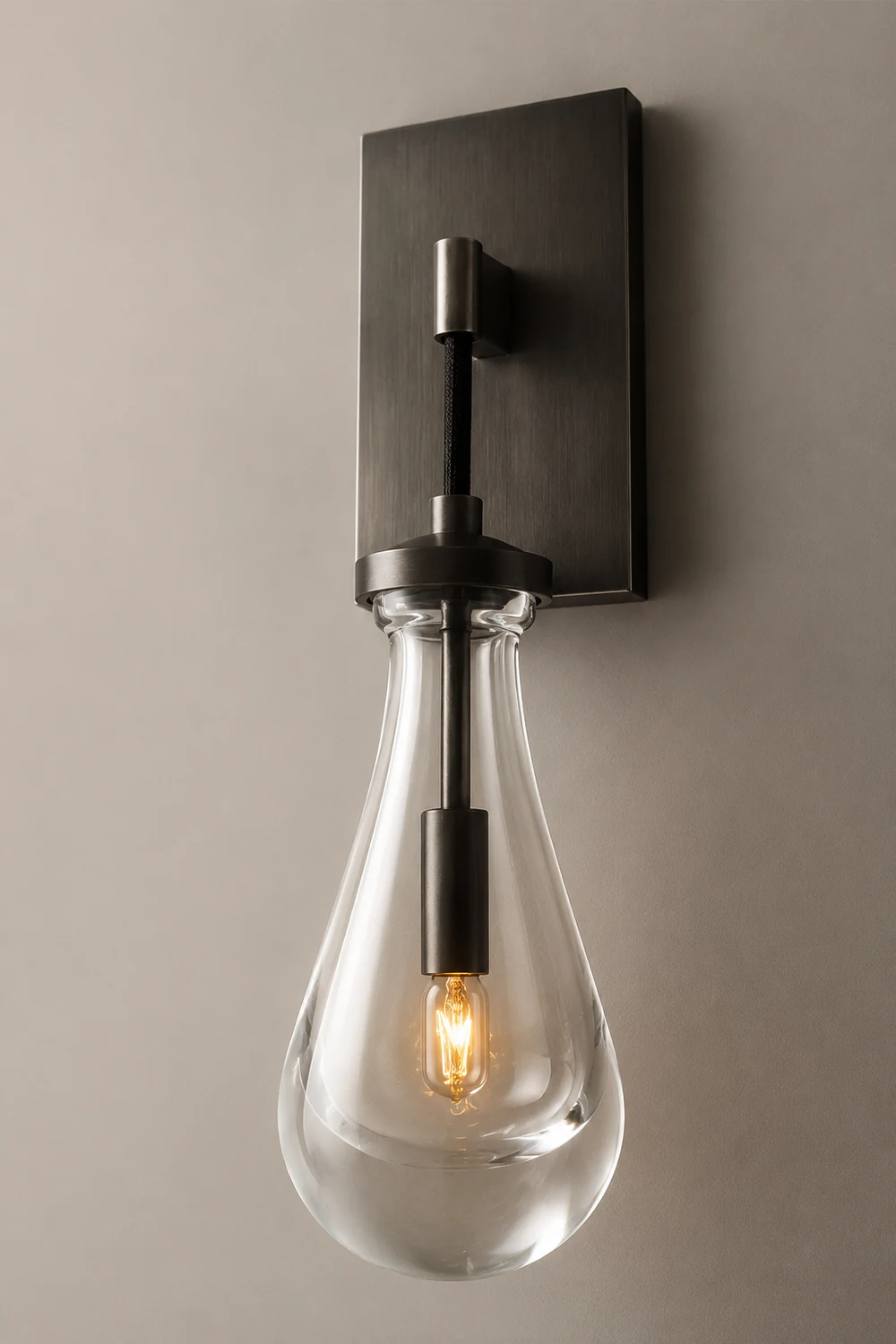 Art Creative Short Raindrop Wall Light For Dining Room - Lumpaz