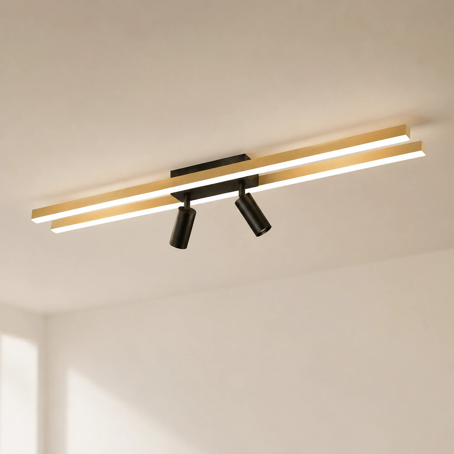 Haney Moderne LED Deckenleuchte mit Strahler für Korridor, Wohnzimmer - Lumpaz