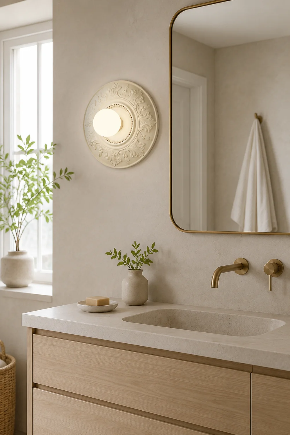 Cream Style Glass Milky Coffee Wall Light Fixtures - Lumpaz