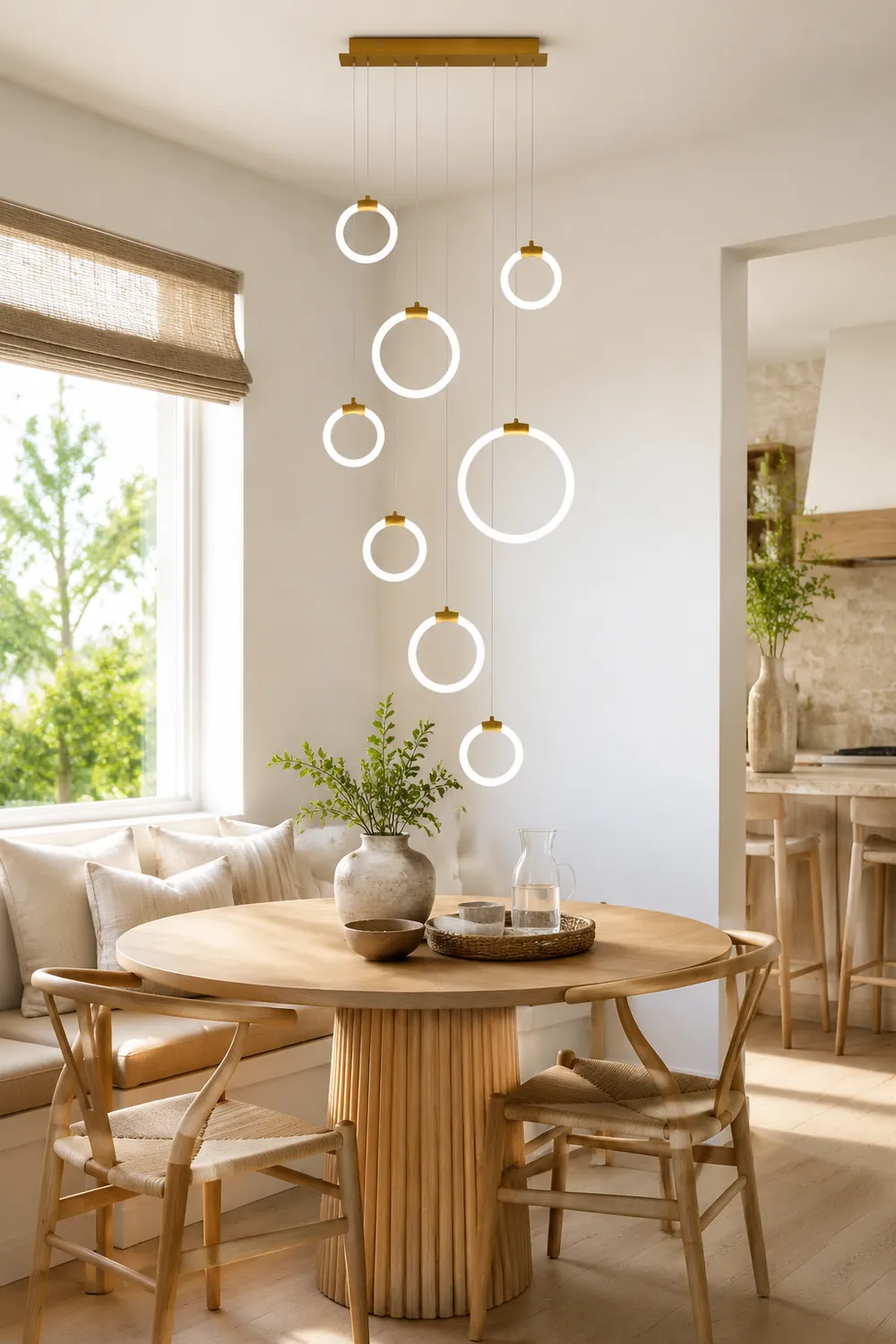 Moderne Kreative Kreis Pendelleuchte für Wohnzimmer, Esszimmer - Lumpaz