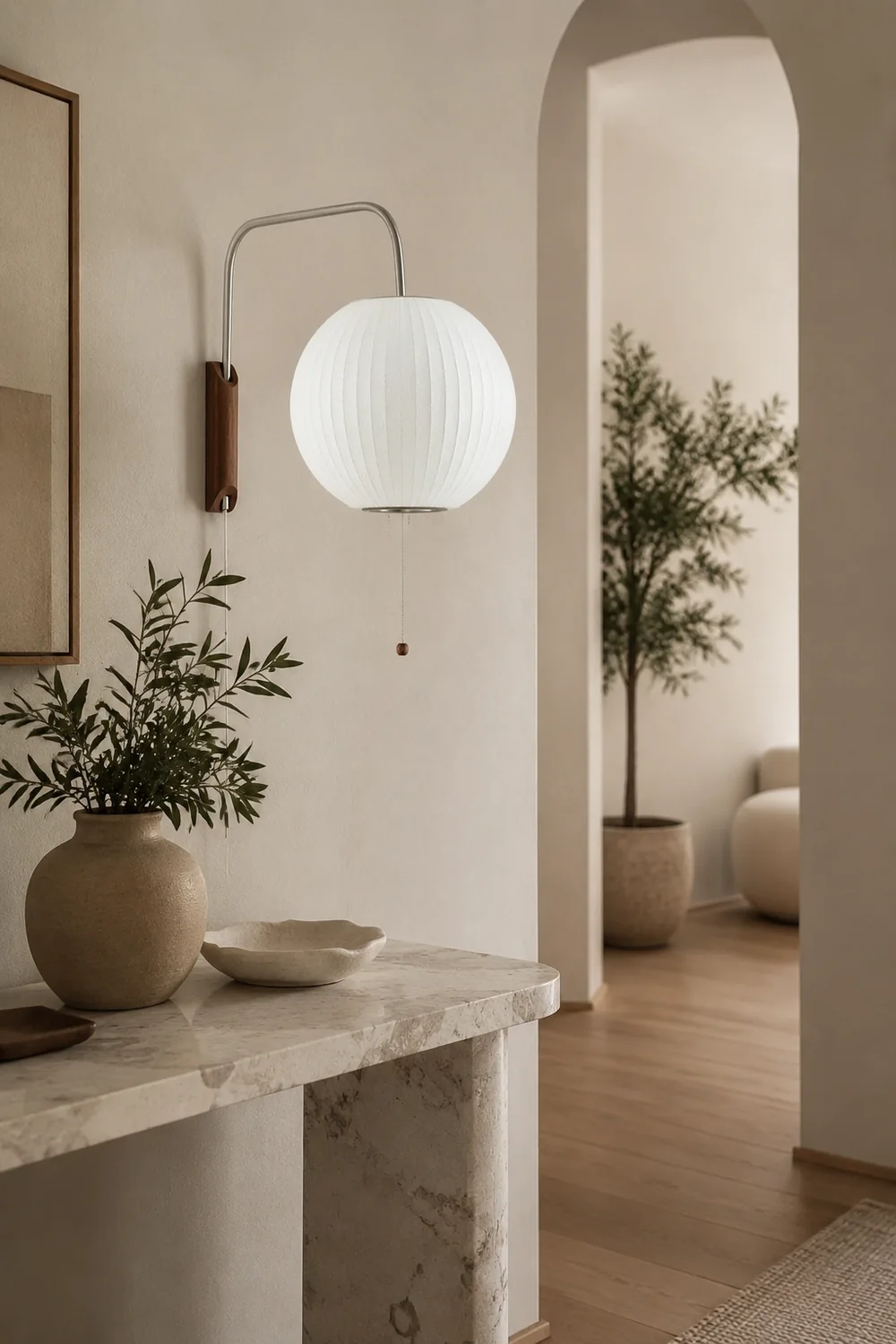 Wabi-sabi Silk Wall Lamp - Lumpaz