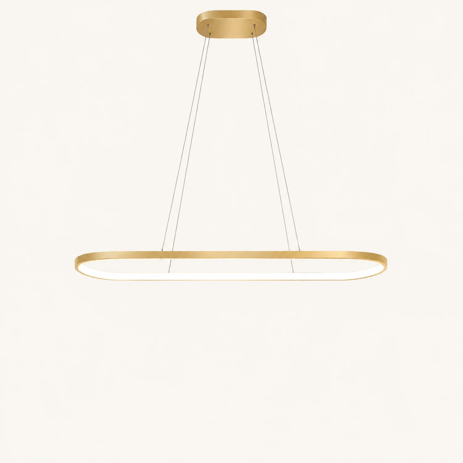 Edge Moderne Kreis LED Pendelleuchte aus Metall für Esszimmer - Lumpaz