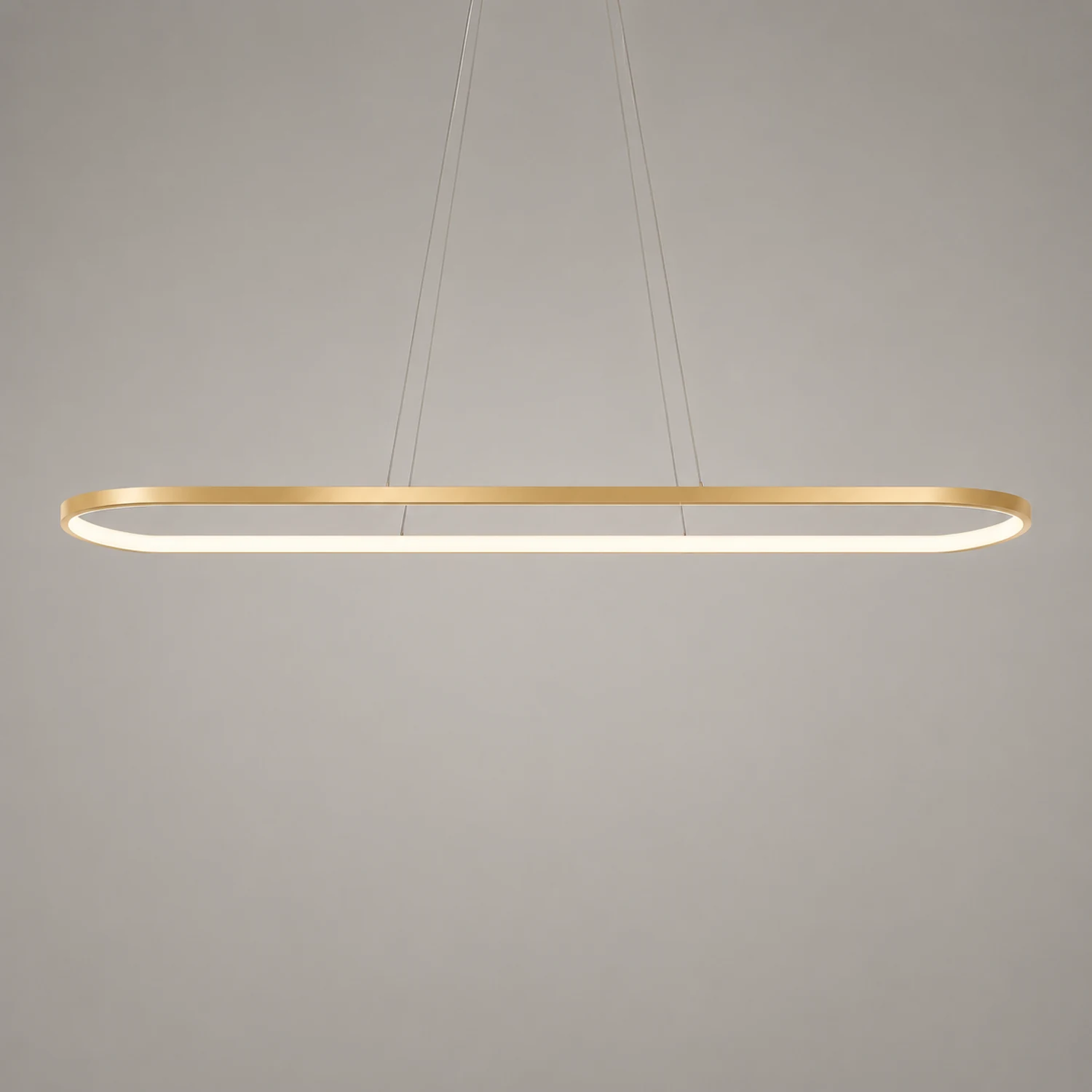 Edge Moderne Kreis LED Pendelleuchte aus Metall für Esszimmer - Lumpaz