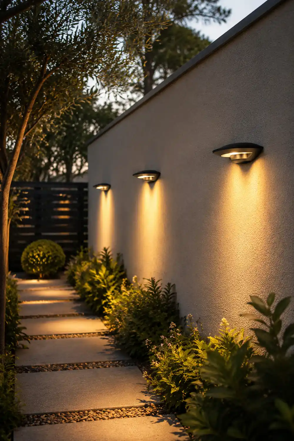 Wasserdichte Fliegende Untertasse Wandleuchte für den Außenbereich mit warmer LED - Lumpaz