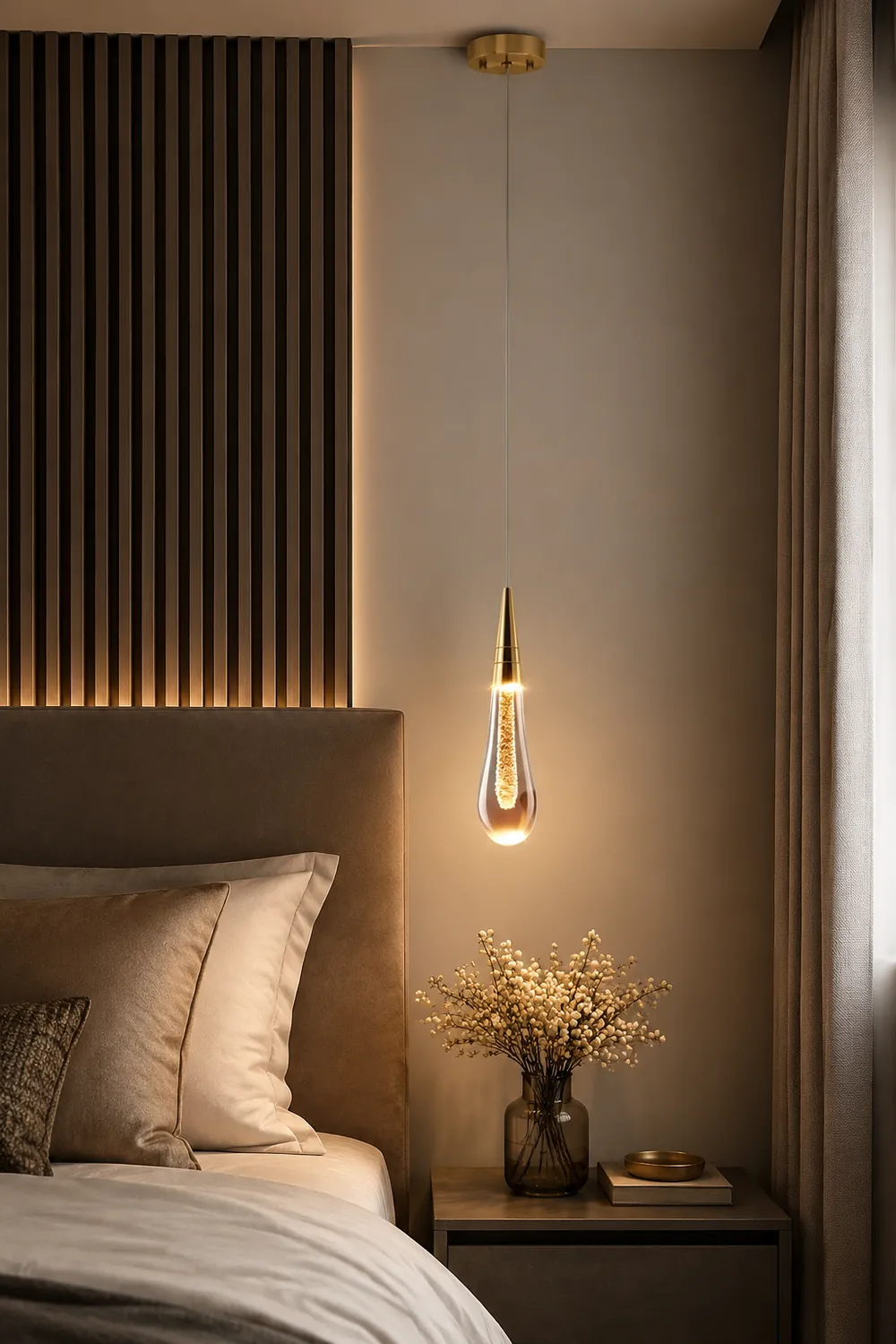 Kreative Kristalltropfen Pendelleuchte für Schlafzimmer, Esszimmer - Lumpaz