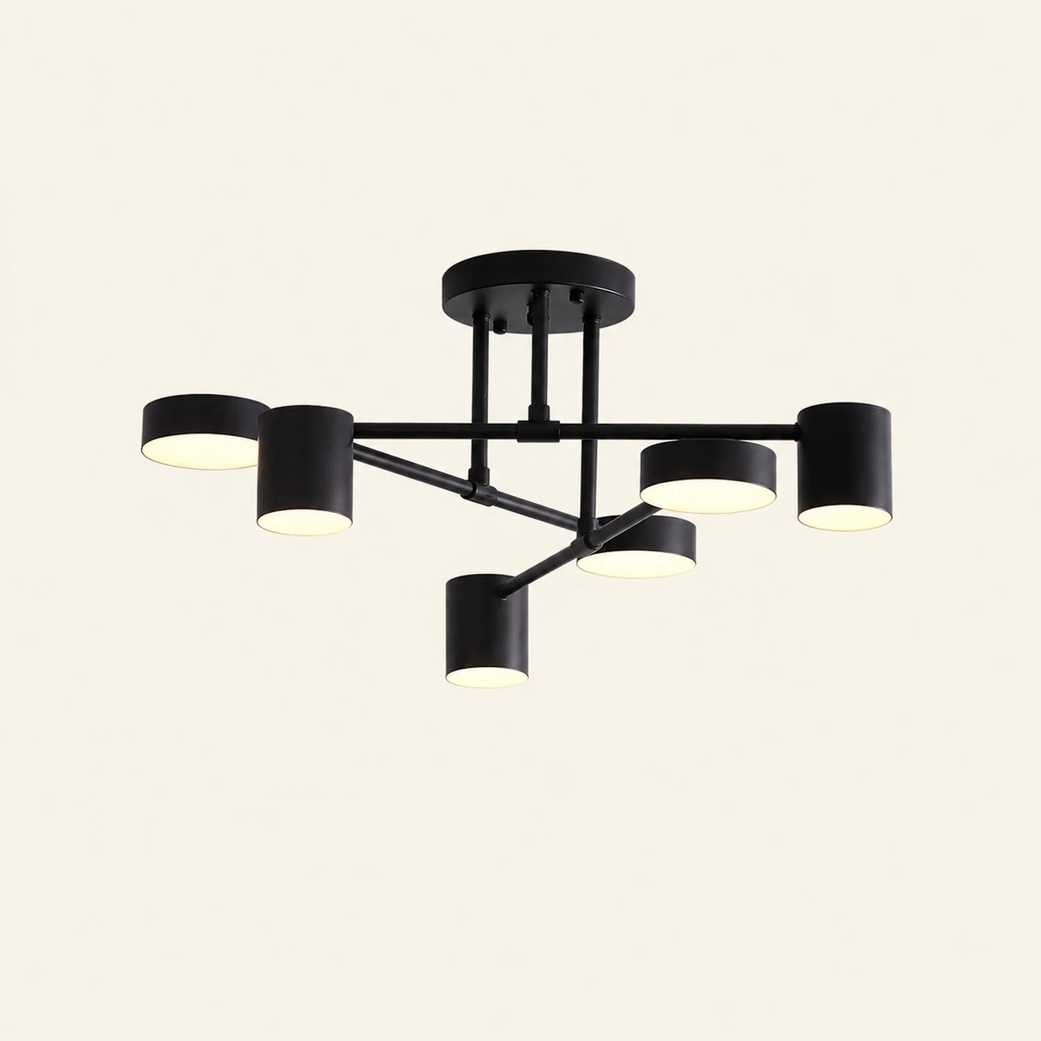 Moderne Kreis-Design Deckenleuchte aus Metall für Wohnzimmer, Schlafzimmer - Lumpaz