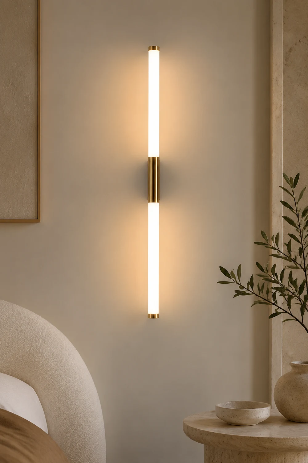 Einfache moderne LED-Streifen-Wandleuchte für Schlafzimmer - Lumpaz
