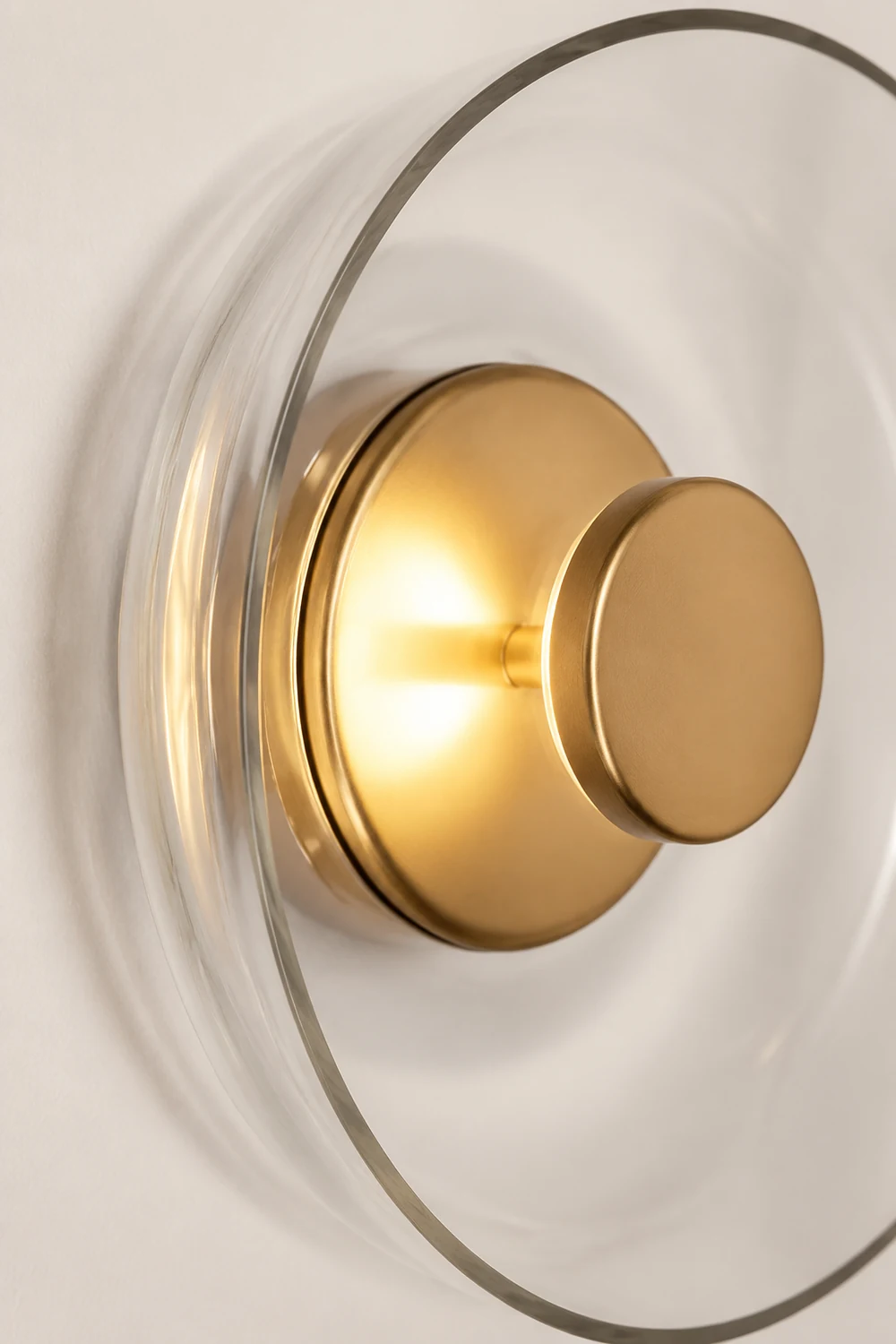 Glass Bowl Bedroom Bedside Wall Light - Lumpaz
