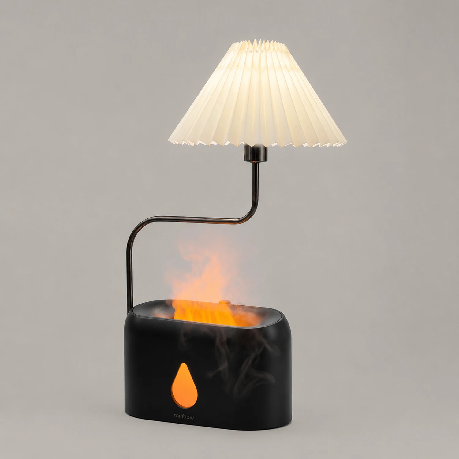 Solid Wood Retro Creative Pleated Table Lamp - Lumpaz