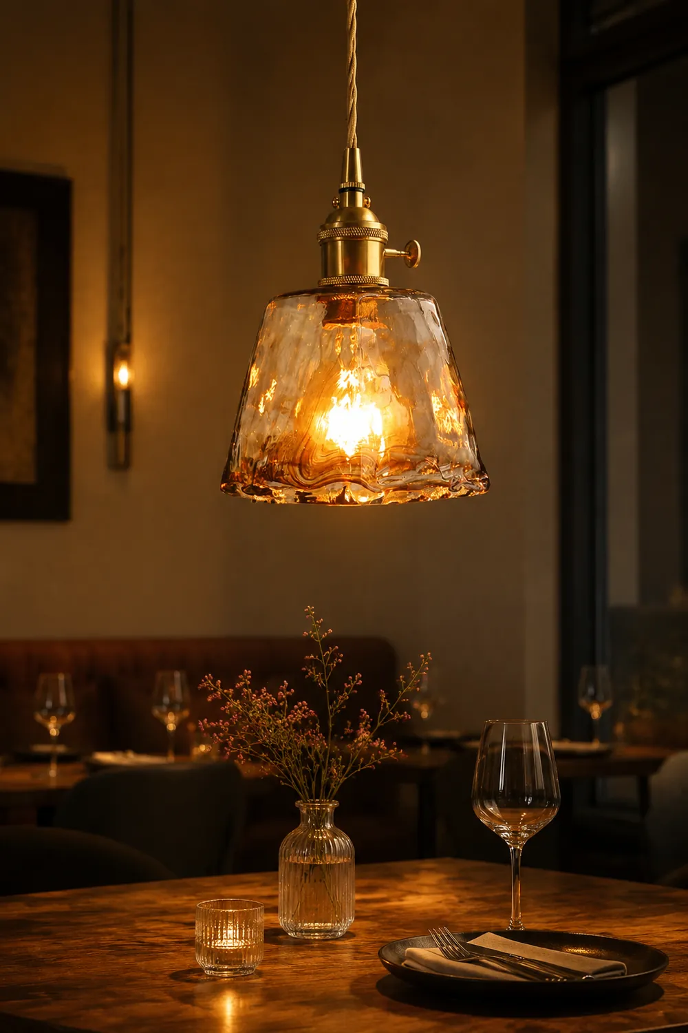 Levy Messing Glas Pendelleuchten - Lumpaz