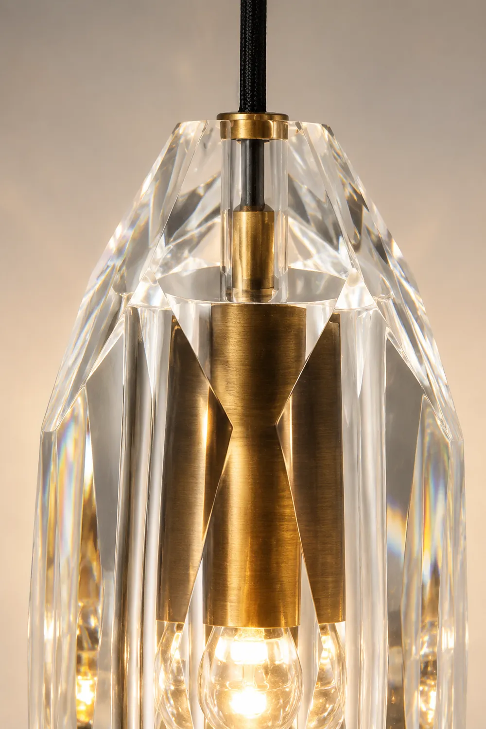 Modern Faceted Crystal Wall Lights - Lumpaz