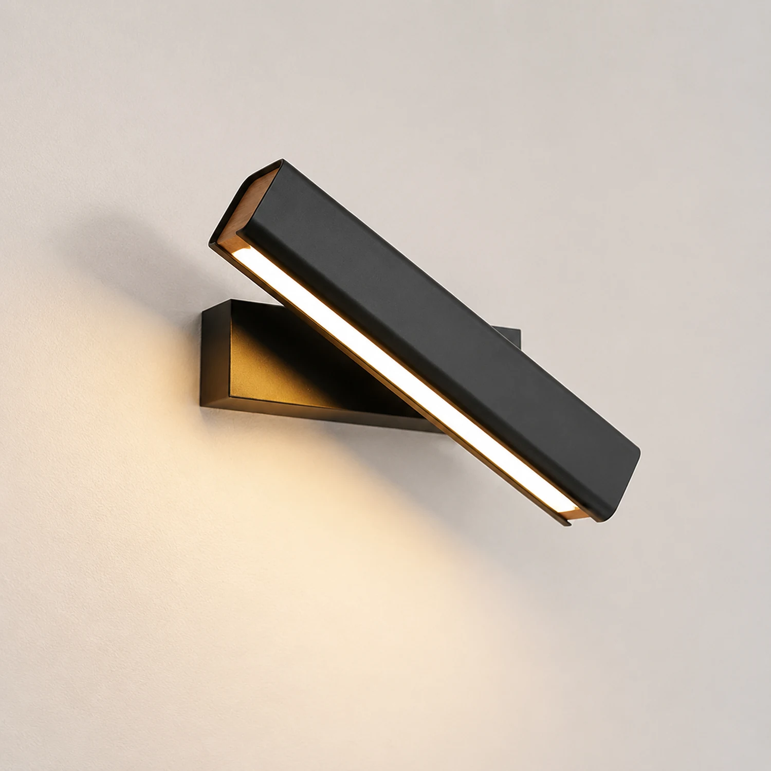 Minimalistische LED Wandleuchte aus Aluminium Drehbar für Schlafzimmer - Lumpaz